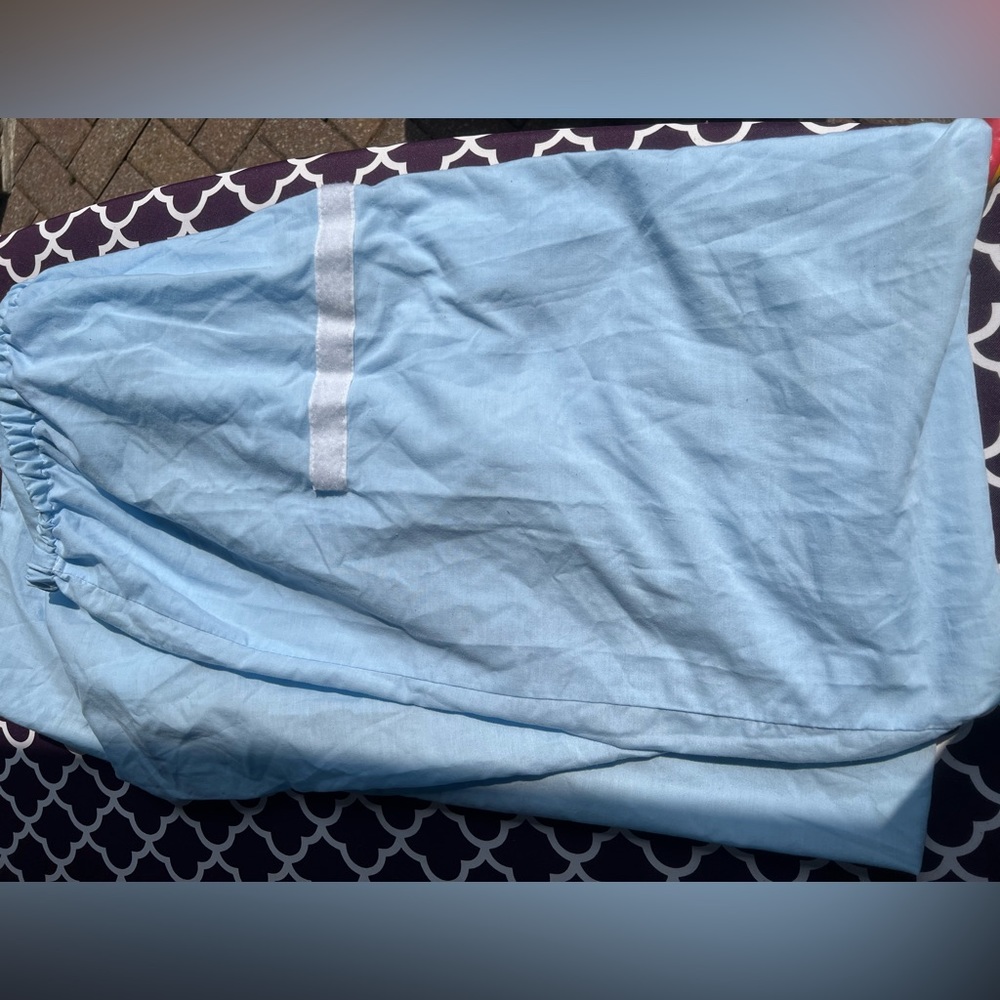 Stay Put Baby crib sheet Blue boys